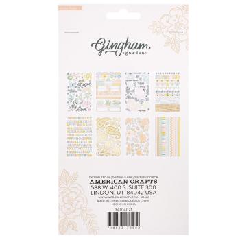 American Crafts - Aufkleber "Gingham Garden" Sticker Book