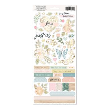 American Crafts - Aufkleber "Gingham Garden" Sticker