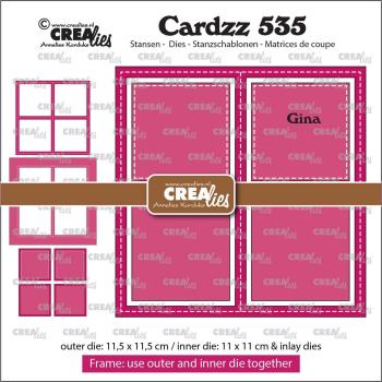 Crealies - Stanzschablone "Frame & Inlay Gina" Cardzz Dies