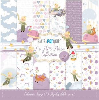 Papers For You - Designpapier "Le Petit Prince" Scrap Paper Pack 30,5 x 32 cm - 10 Bogen