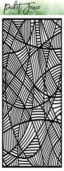 Picket Fence Studios - Schablone "Pathways" Slim Line Stencil 4x10 Inch