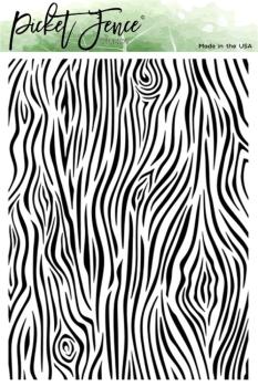 Picket Fence Studios - Schablone "Tree Bark" Stencil 6x8 Inch
