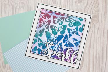 Crafters Companion - Schablone "Delightful Butterflies Multi-Use  Stencil