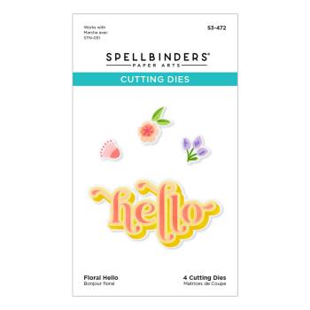 Spellbinders - Stanzschablone "Floral Hello" Dies