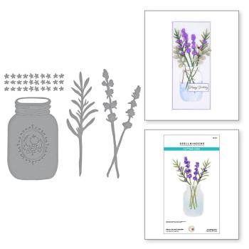 Spellbinders - Stanzschablone "Mason Jar and Lavender" Dies