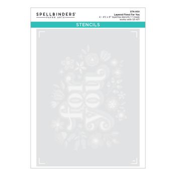 Spellbinders - Schablone "Floral For You Stencils" Stencil