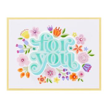 Spellbinders - Schablone "Floral For You Stencils" Stencil