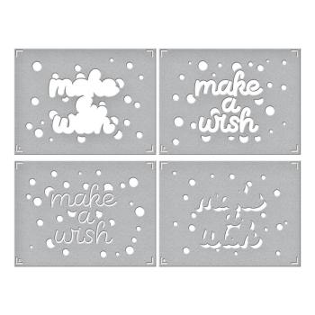 Spellbinders - Schablone "Make a Wish Confetti" Stencil