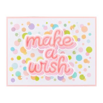 Spellbinders - Schablone "Make a Wish Confetti" Stencil