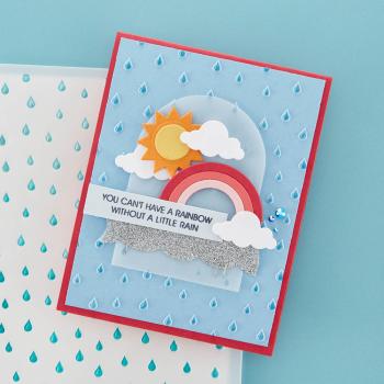 Spellbinders - Schablone "Raindrop" Stencil