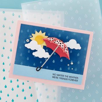 Spellbinders - Schablone "Raindrop" Stencil