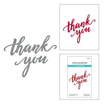 Spellbinders - Stanzschablone "Scripted Thank You" Dies