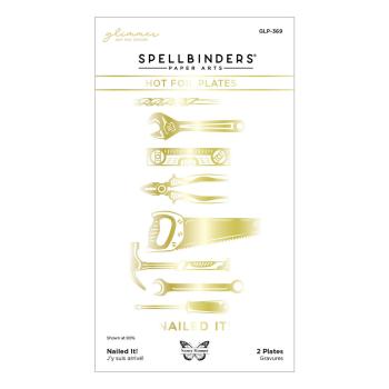 Spellbinders - Heißfolien-Platte "Nailed It!" Hot Foil Plate