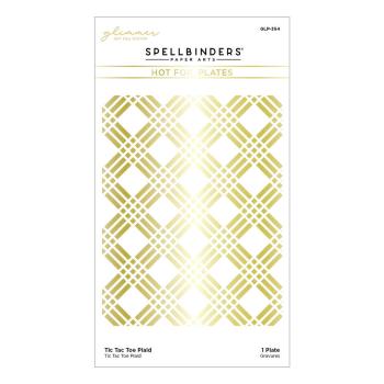 Spellbinders - Heißfolien-Platte "Tic Tac Toe Plaid" Hot Foil Plate