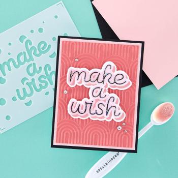 Spellbinders "Make a Wish Confetti Stencil and Die Bundle" 