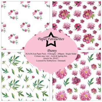 Paper Favourites - Designpapier "Peony" Paper Pack 12x12 Inch 8 Bogen