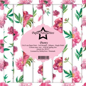 Paper Favourites - Designpapier "Peony" Paper Pack 6x6 Inch - 24 Bogen