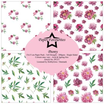 Paper Favourites - Designpapier "Peony" Paper Pack 6x6 Inch - 24 Bogen