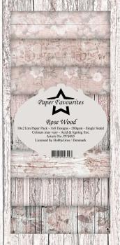 Paper Favourites - Designpapier "Rose Wood " Slim Paper Pack 3x8 Inch - 24 Bogen