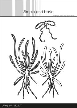 Simple and Basic - Stanzschablone 5,8x12,5 cm "Bouquet of Leaves and Bow" Dies