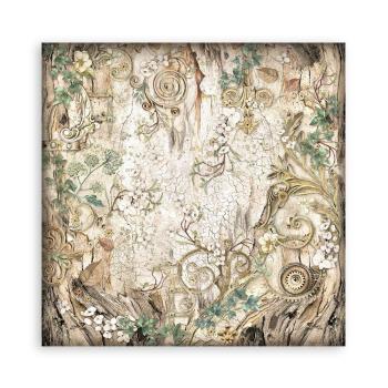 Stamperia - Designpapier "Magic Forest Backgrounds" Paper Pack 8x8 Inch - 10 Bogen