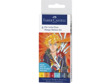 Faber-Castell - Aquarellstifte "Pitt Artist Pens Manga Shônen Set"