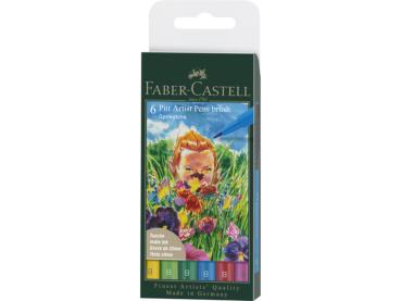 Faber Castell Pitt Artist Pen Brush Springtime  6er-Set