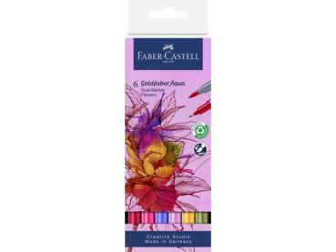 Faber-Castell - Aquarellstifte "Goldfaber Aqua Dual Markers Flowers"