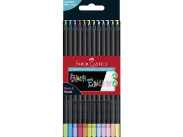 Faber Castell "Black Edition Colour Pencils Neon & Pastel Box" 12 Buntstifte