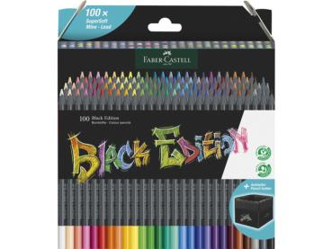 Faber Castell "Black Edition Colour Pencils Box" 100 Bunstifte 