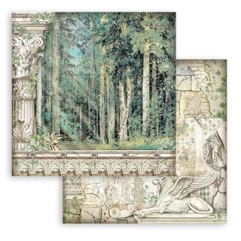 Stamperia - Designpapier "Magic Forest" Paper Pack 8x8 Inch - 10 Bogen