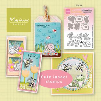 Marianne Design - Stempelset & Stanzschablone "Animals Little Critters" Collectables Stamp & Dies