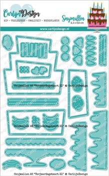 Carlijn Design - Stanzschablone "Verjaardagstaart XL " Dies 