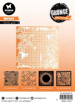 Studio Light - Schablone "Floral Grid" Stencil Grunge Collection