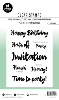 Studio Light - Stempelset "Hooray!" Clear Stamps