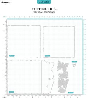 Studio Light - Stanzschablone "Butterfly Card" Dies Grunge Collection 