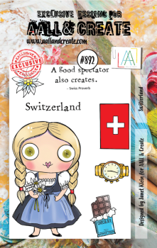 AALL and Create - Stempelset A7 "Switzerland" Clear Stamps