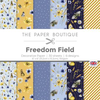 The Paper Boutique - Designpapier "Freedom Field" Decorative Paper 6x6 Inch 30 Bogen