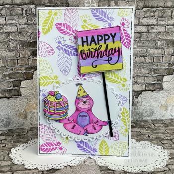 Creative Expressions - Stempelset A5 "Happy Sloth Day" Clear Stamps