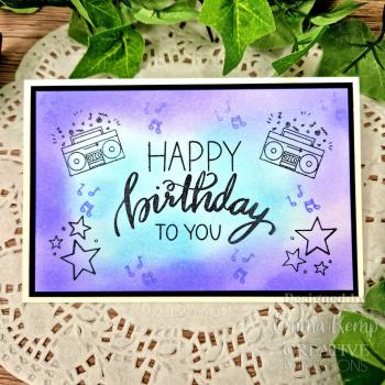 Creative Expressions - Stempelset A5 "Musical Birthday" Clear Stamps