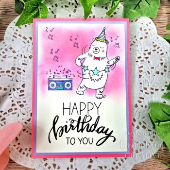 Creative Expressions - Stempelset A5 "Musical Birthday" Clear Stamps