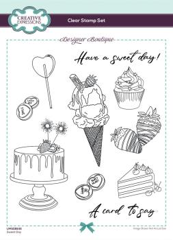 Creative Expressions - Stempelset A5 "Sweet Day" Clear Stamps