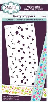 Creative Expressions - Schablone "Party Poppers" Layering Stencil