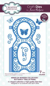 Creative Expressions - Stanzschablone "Wings of Wonder Butterfly Trellis Panel" Craft Dies