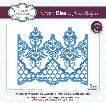 Creative Expressions - Stanzschablone "Wings of Wonder Moroccan Lace Border" Craft Dies