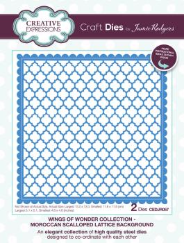 Creative Expressions - Stanzschablone "Wings of Wonder Moroccan Scalloped Lattice Background" Craft Dies