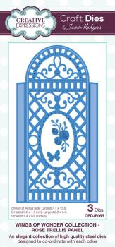 Creative Expressions - Stanzschablone "Wings of Wonder Rose Trellis Panel" Craft Dies