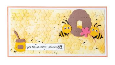 Creative Craft Lab - Studio Light - Stempelset "Bee Happy" Clear Stamps