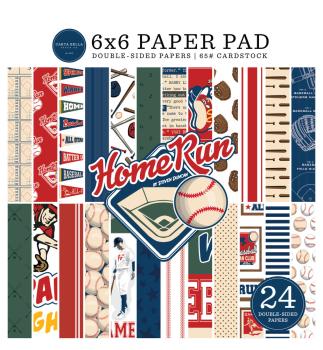 Carta Bella - Designpapier "Home Run" Paper Pad 6x6 Inch - 24 Bogen