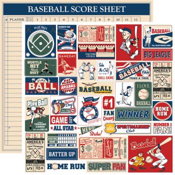 Carta Bella - Designpapier "Home Run" Paper Pad 6x6 Inch - 24 Bogen